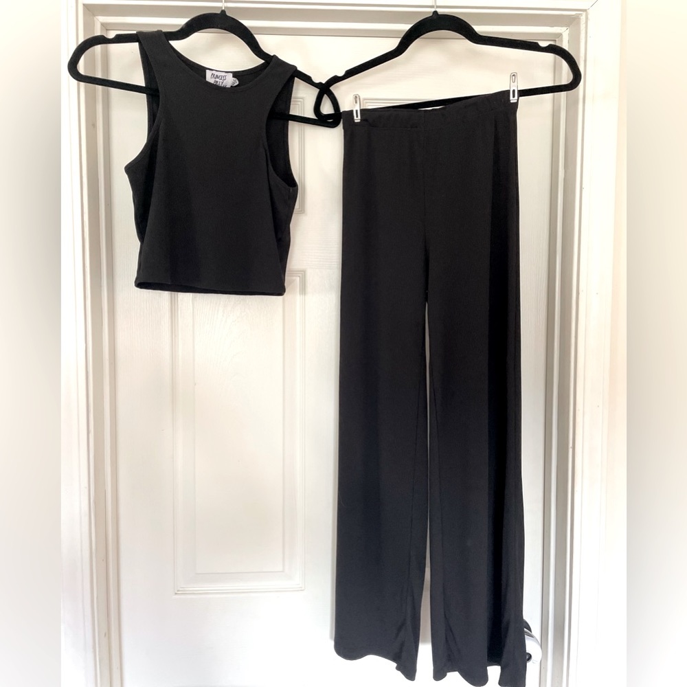 Princess Polly Marnie Set (includes top and pants) in black